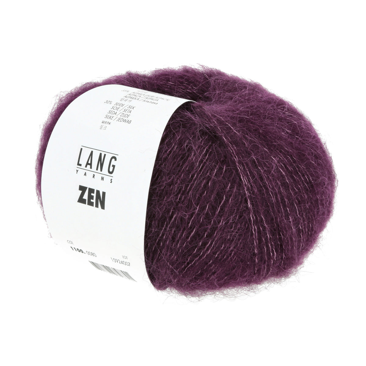 Pelote de Zen de Lang coloris 080 Prune