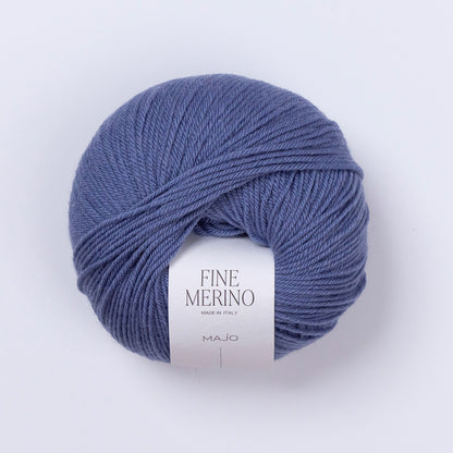 Pelote de Fine Merino de Majo Garn coloris 508 Slate Blue