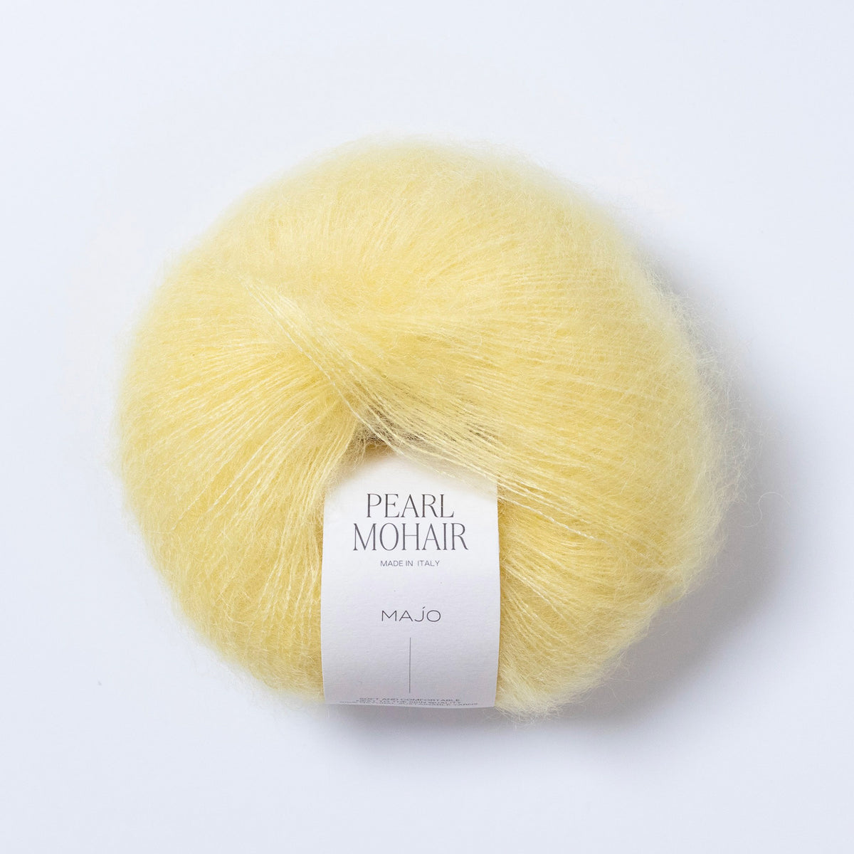Pelote de Pearl Mohair de Majo Garn, coloris 308 Banana