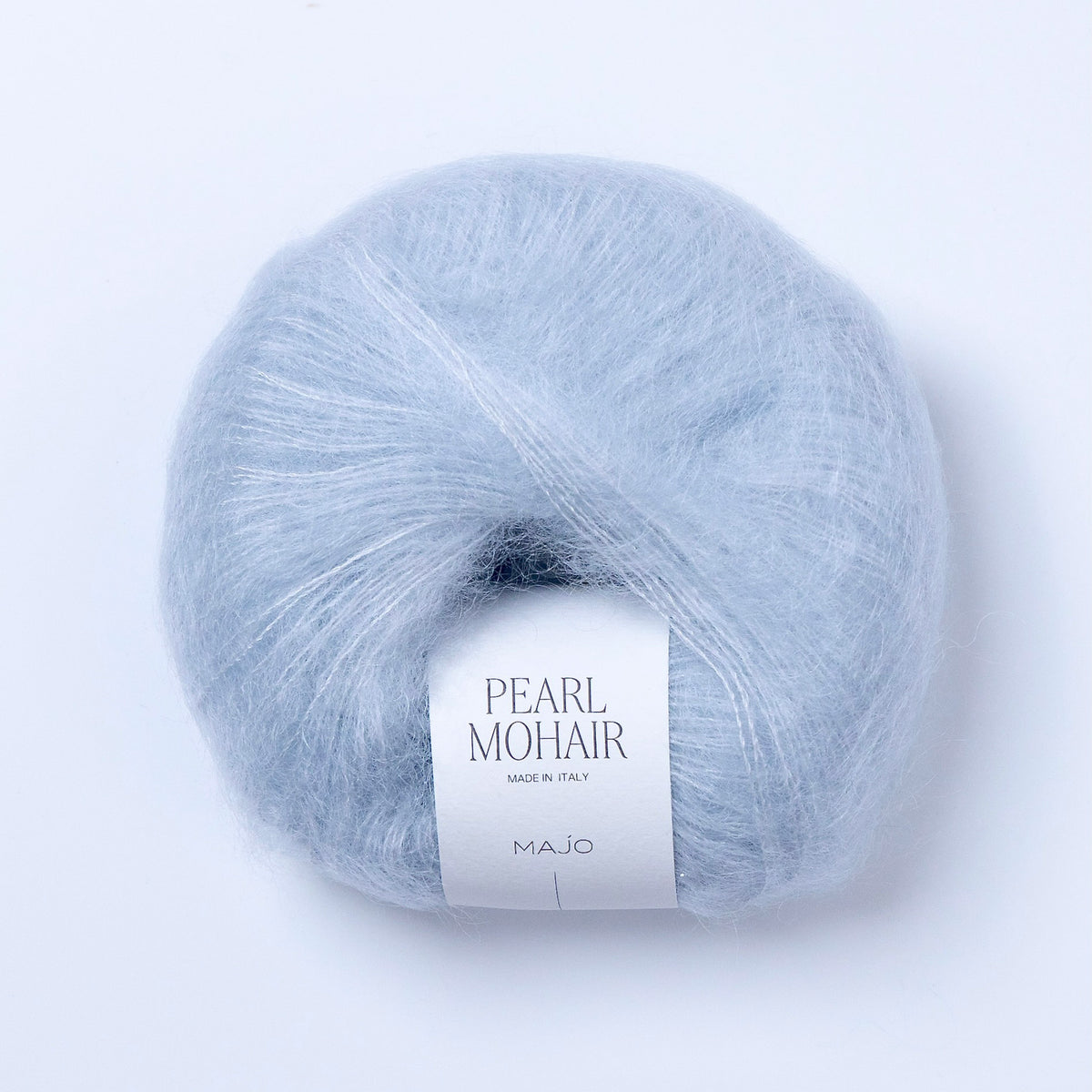 Pelote de Pearl Mohair de Majo Garn, coloris 500 Mist