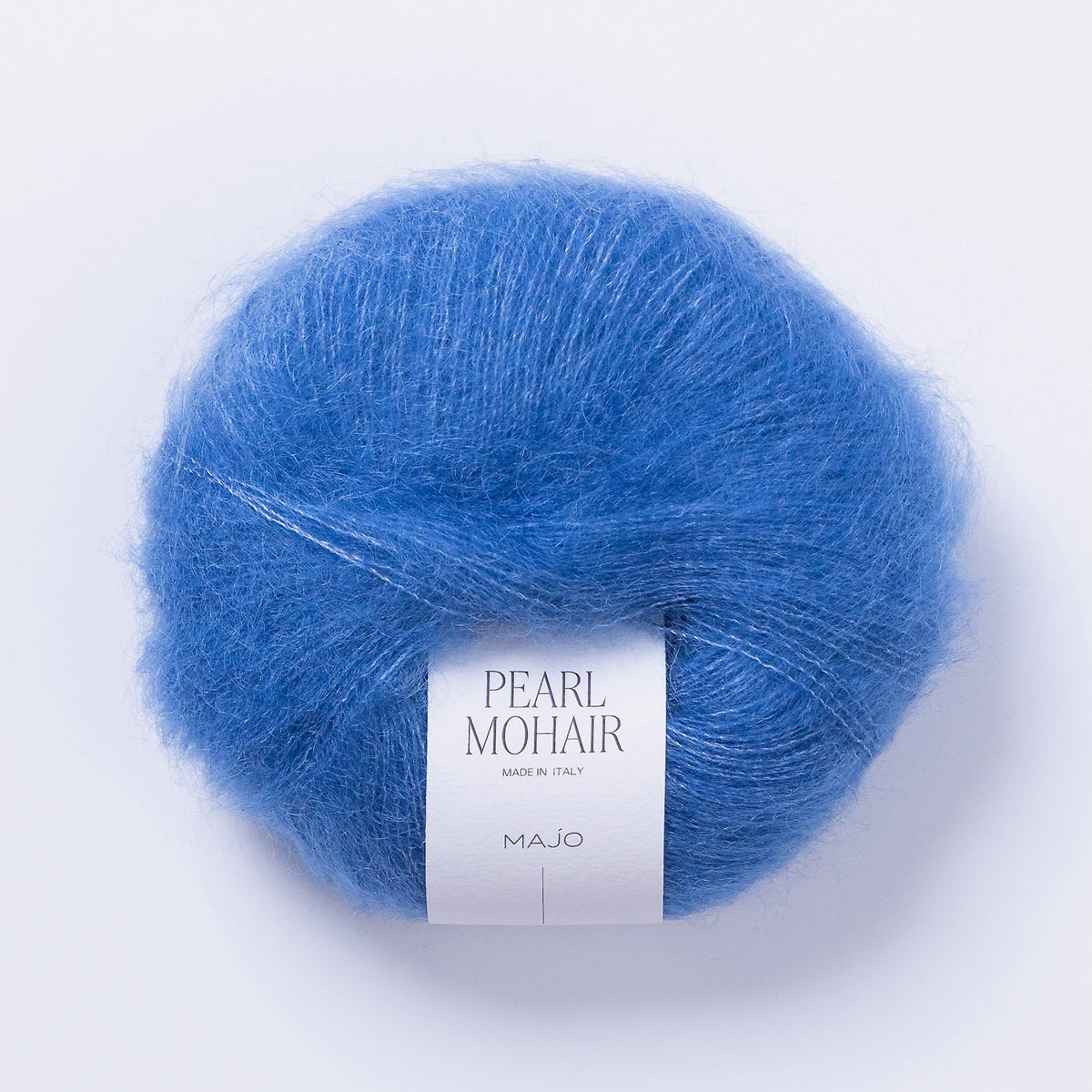 Pelote de Pearl Mohair de Majo Garn, coloris 503 Azure