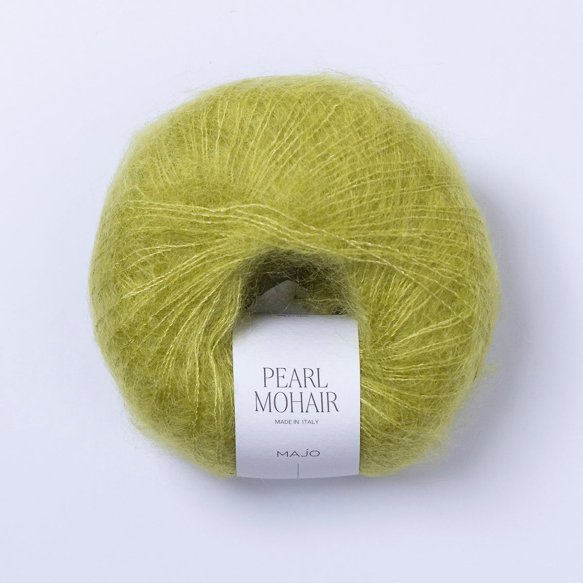 Pelote de Pearl Mohair de Majo Garn, coloris 701 Pistachio