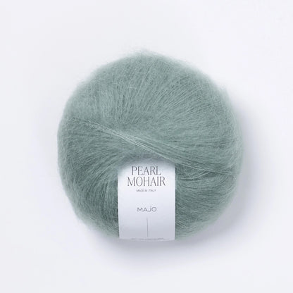 Pelote de Pearl Mohair de Majo Garn, coloris 712 Spruce