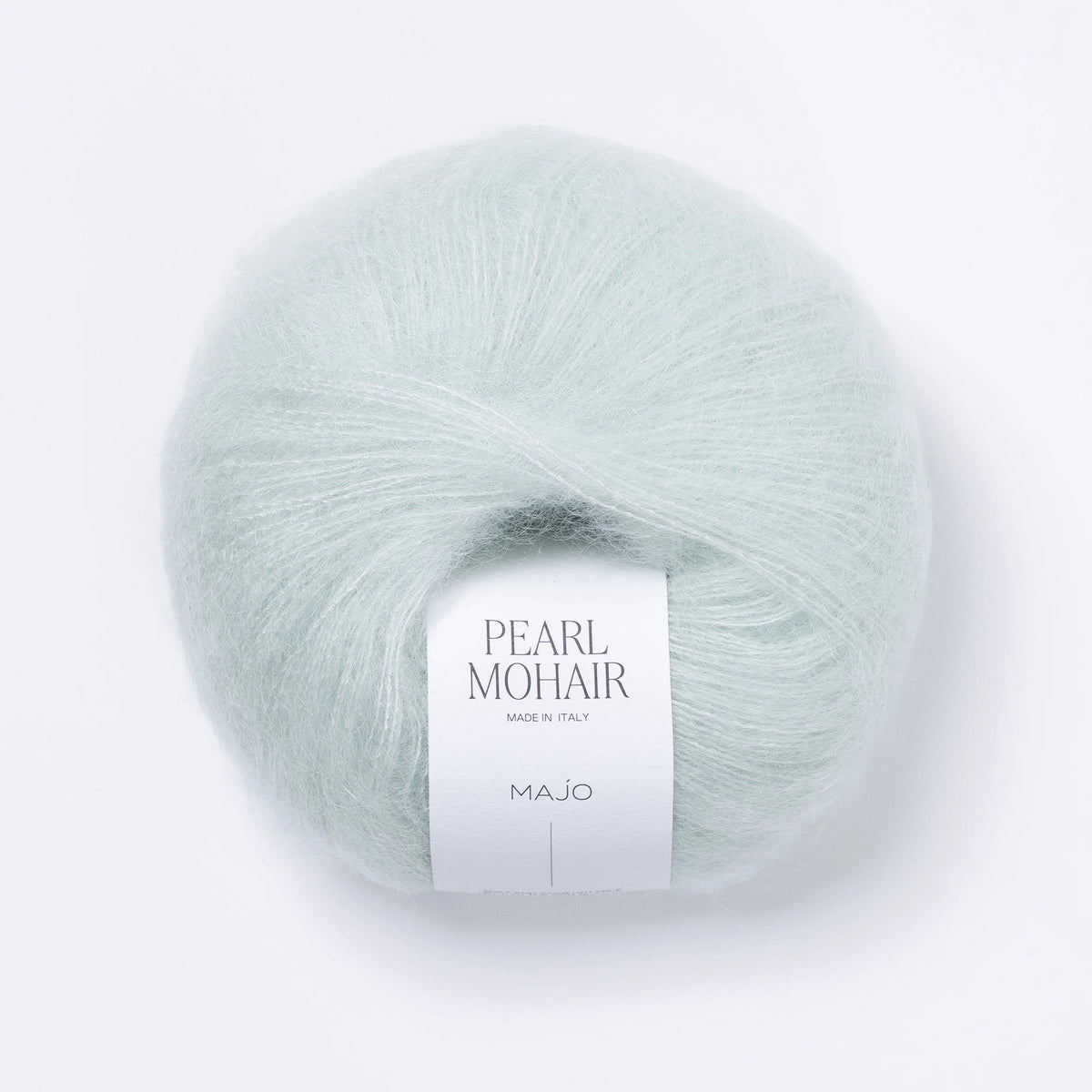 Pelote de Pearl Mohair de Majo Garn, coloris 713 Mint Glow