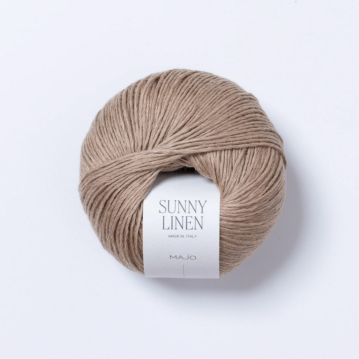 Pelote de Sunny Linen de Majo Garn coloris 121 Cappuccino