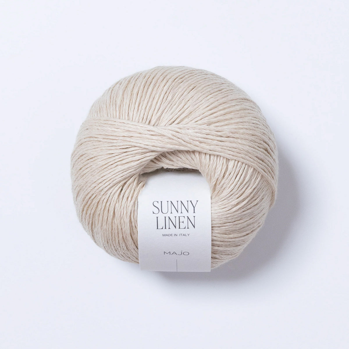Pelote de Sunny Linen de Majo Garn coloris 122 Ecru