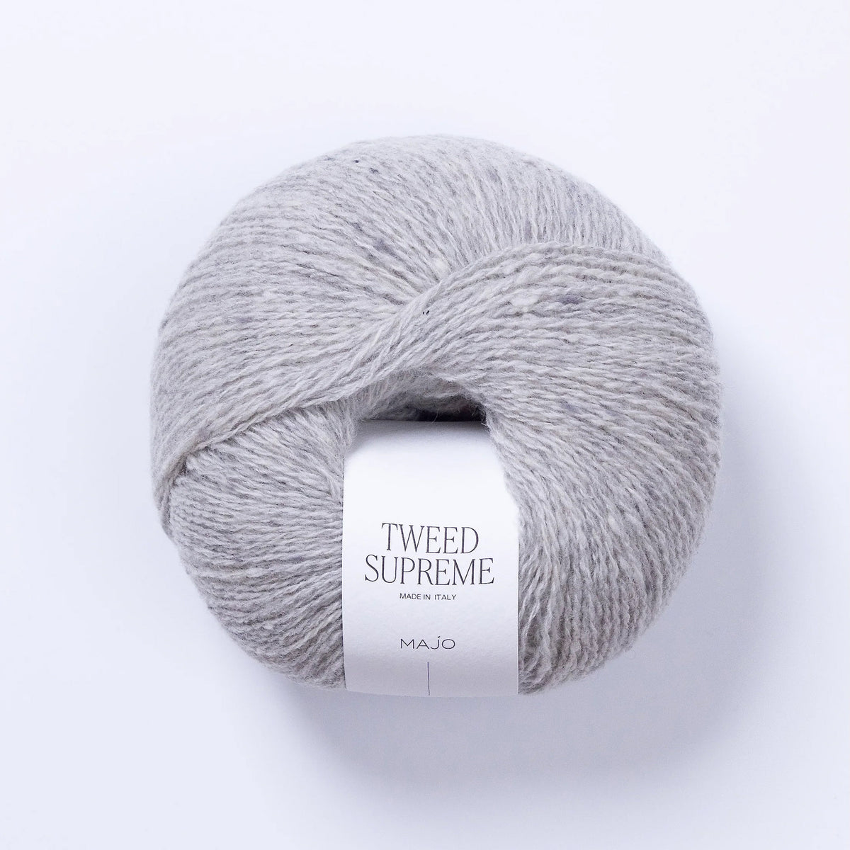 Pelote de Tweed Supreme de Majo Garn coloris 604 Soft Grey