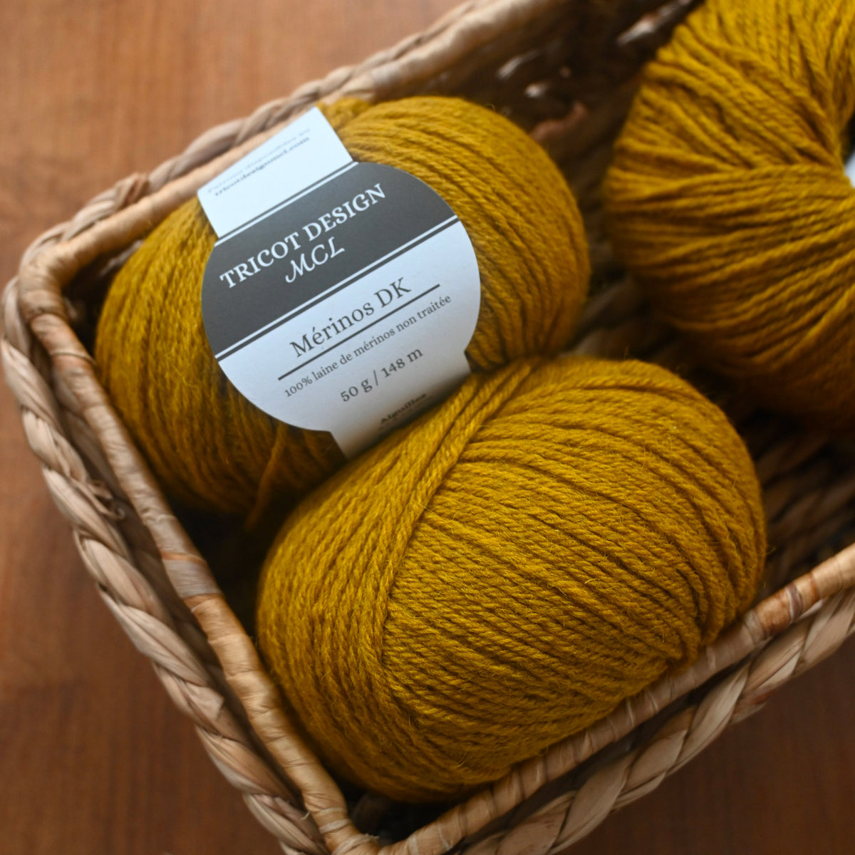 Pelote de Merinos DK de MCL (Marie-Christine Levesque) coloris Champ de Blé