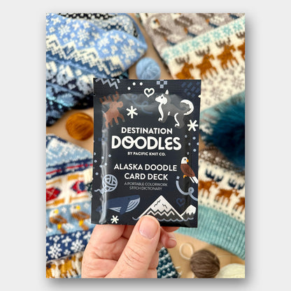 Doodle Card Deck de Pacific Knits Co, modèle Alaska (foil pack)