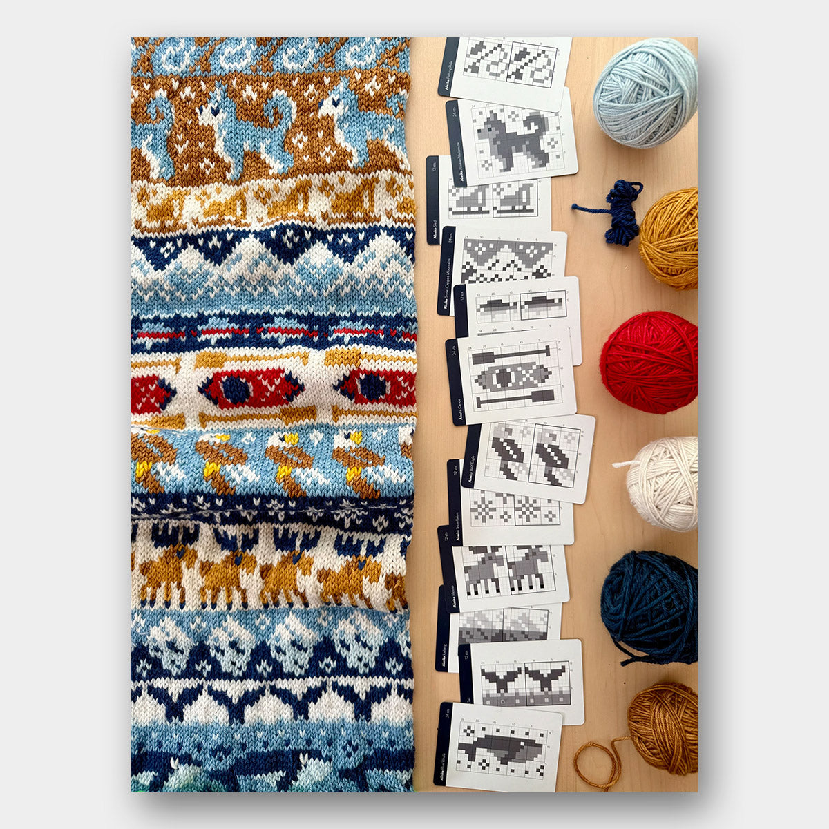 Doodle Card Deck de Pacific Knits Co, modèle Alaska (foil pack)