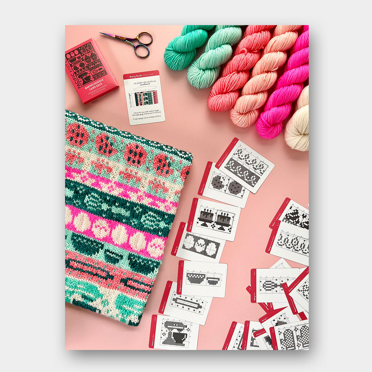 Doodle Card Deck de Pacific Knits Co, modèle Baking (expansion pack)
