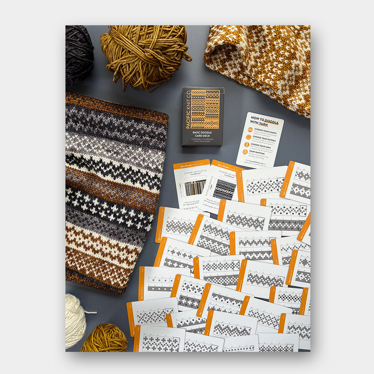 Doodle Card Deck de Pacific Knits Co, modèle Basic (core pack)