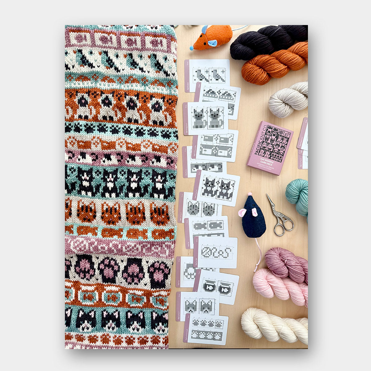 Doodle Card Deck de Pacific Knits Co, modèle Cat (expansion pack)