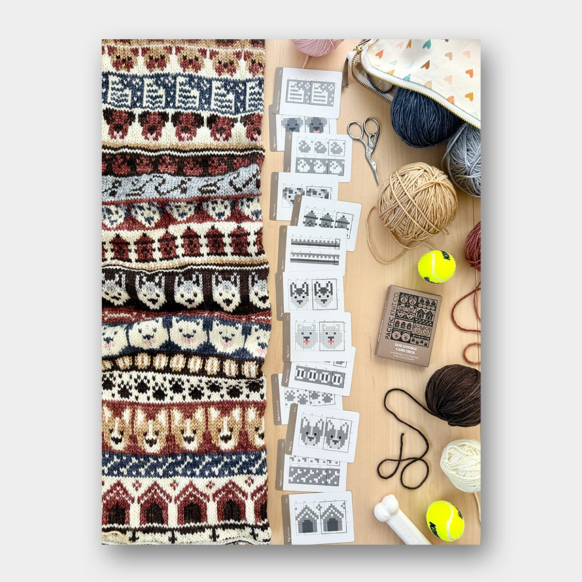 Doodle Card Deck de Pacific Knits Co, modèle Dog (expansion pack)