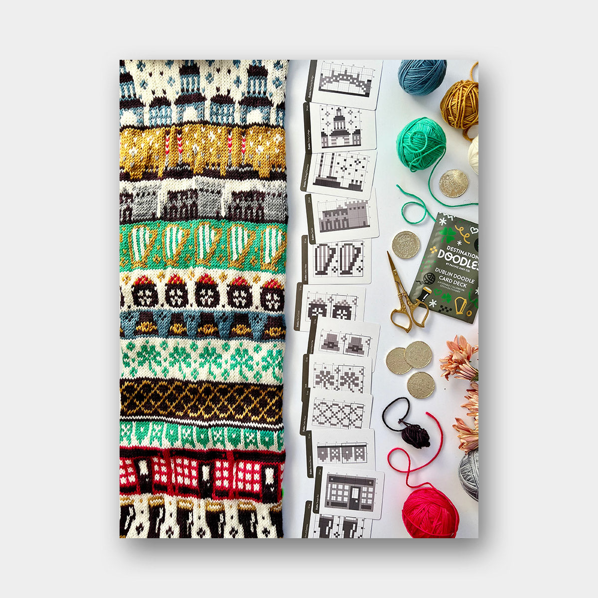 Doodle Card Deck de Pacific Knits Co, modèle Dublin (foil pack)