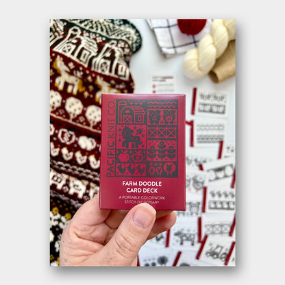 Doodle Card Deck de Pacific Knits Co, modèle Farm (expansion pack)