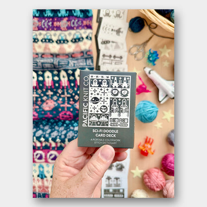 Doodle Card Deck de Pacific Knits Co, modèle Sci Fi (expansion pack)