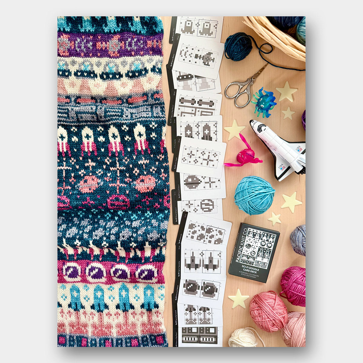 Doodle Card Deck de Pacific Knits Co, modèle Sci Fi (expansion pack)