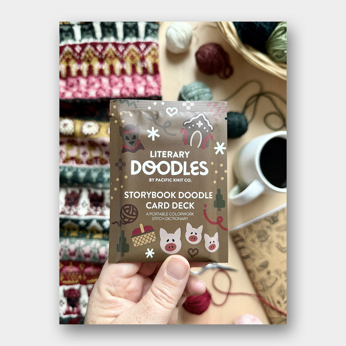 Doodle Card Deck de Pacific Knits Co, modèle Storybook (foil pack)