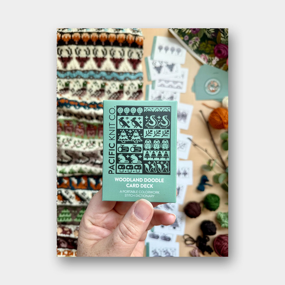 Doodle Card Deck de Pacific Knits Co, modèle Woodland (expansion pack)