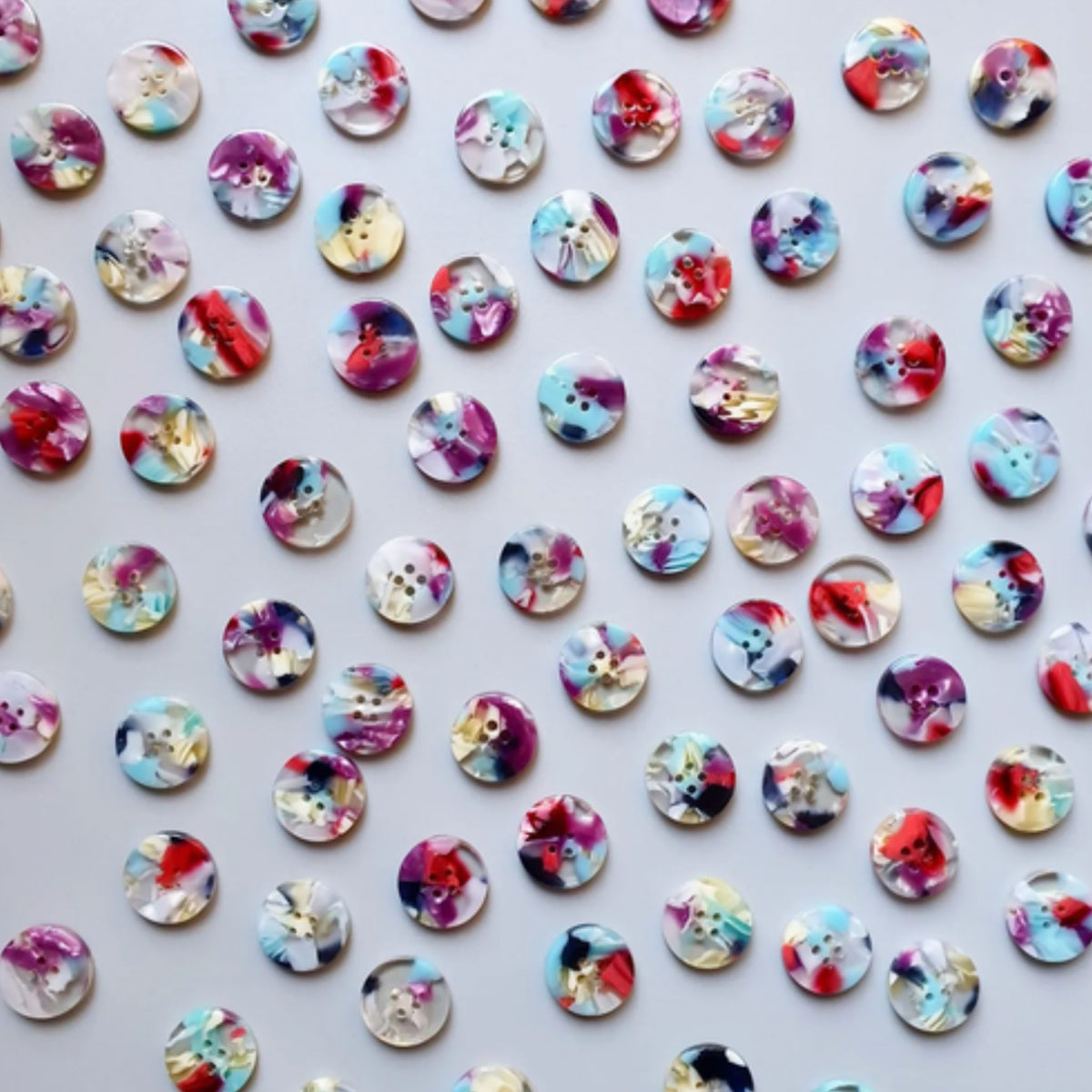 Boutons Pigeon Wishes, modèle Hubble Bubble, diamètre 15mm