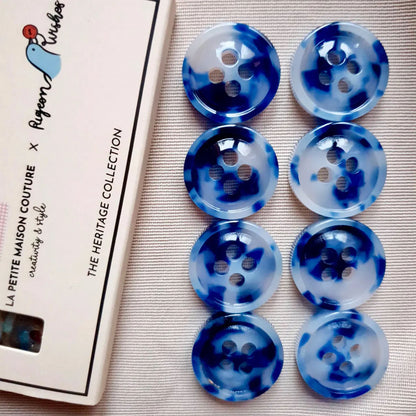 Boutons Pigeon Wishes, modèle French Riviera, diamètre 23mm