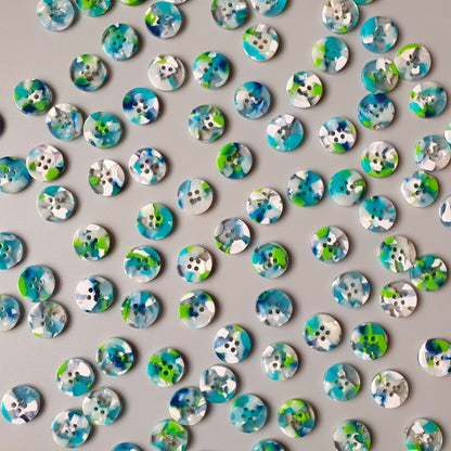 Boutons Pigeon Wishes, modèle April Showers, diamètre 15mm