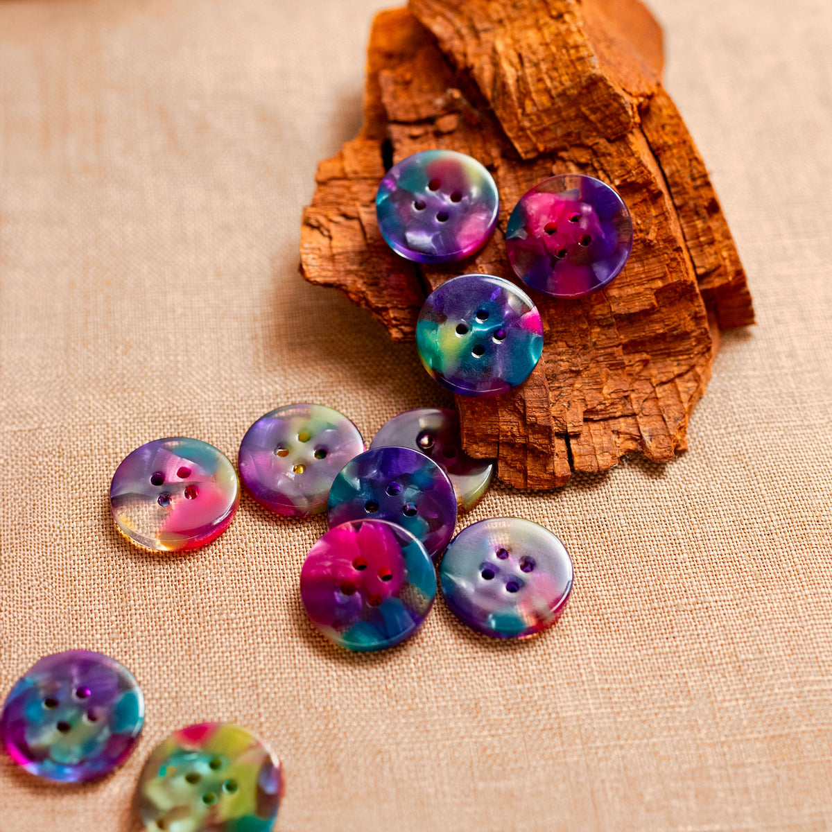 Boutons Pigeon Wishes, modèle Faerie, diamètre 15mm