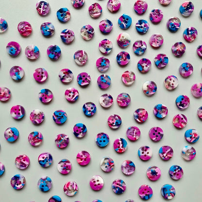 Boutons Pigeon Wishes, modèle Lucid, diamètre 10mm