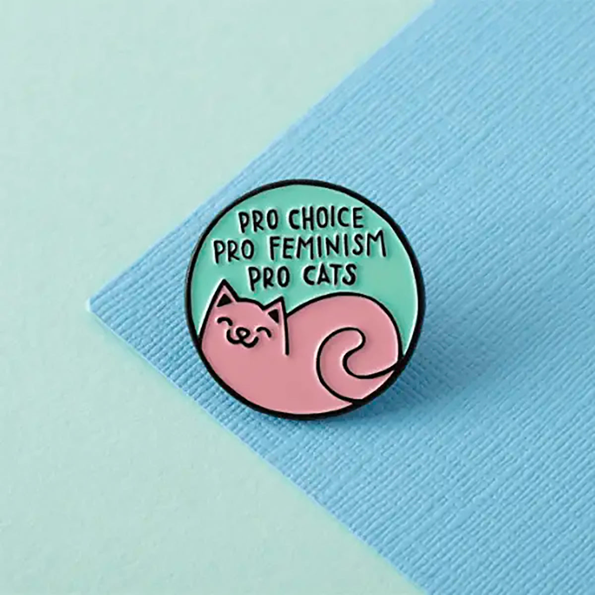 Pin's de Punky Pins modèle Pro Choice Pro Feminism Pro Cats