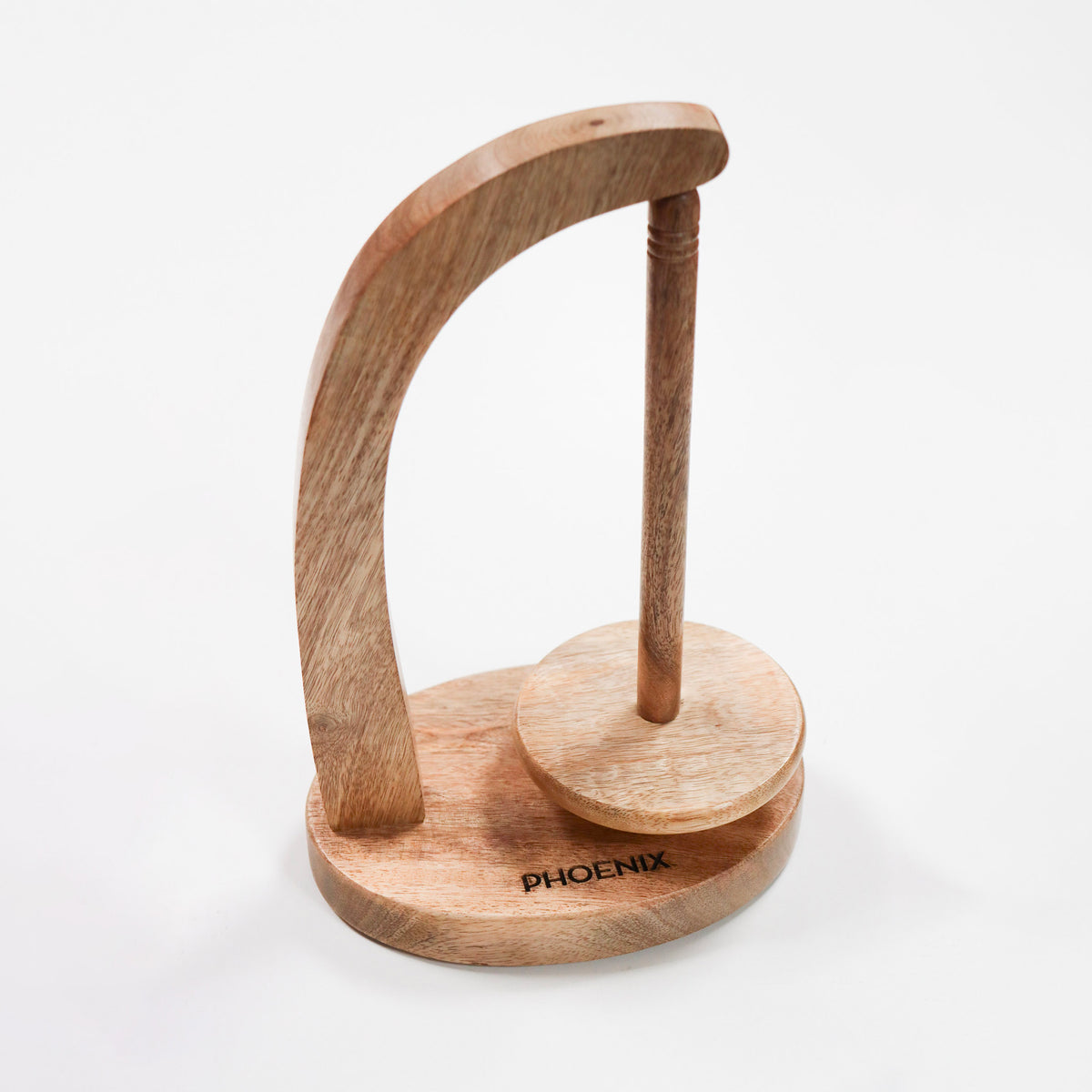 Porte-pelote suspendu Yarn Concierge de PW Creates, modèle bois de Manguier