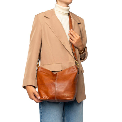Sac à bandoulière P002 de Re:Designed coloris Walnut