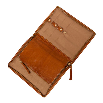 Pochette à aiguilles circulaires interchangeables Re:Designed P008 coloris Burned Tan