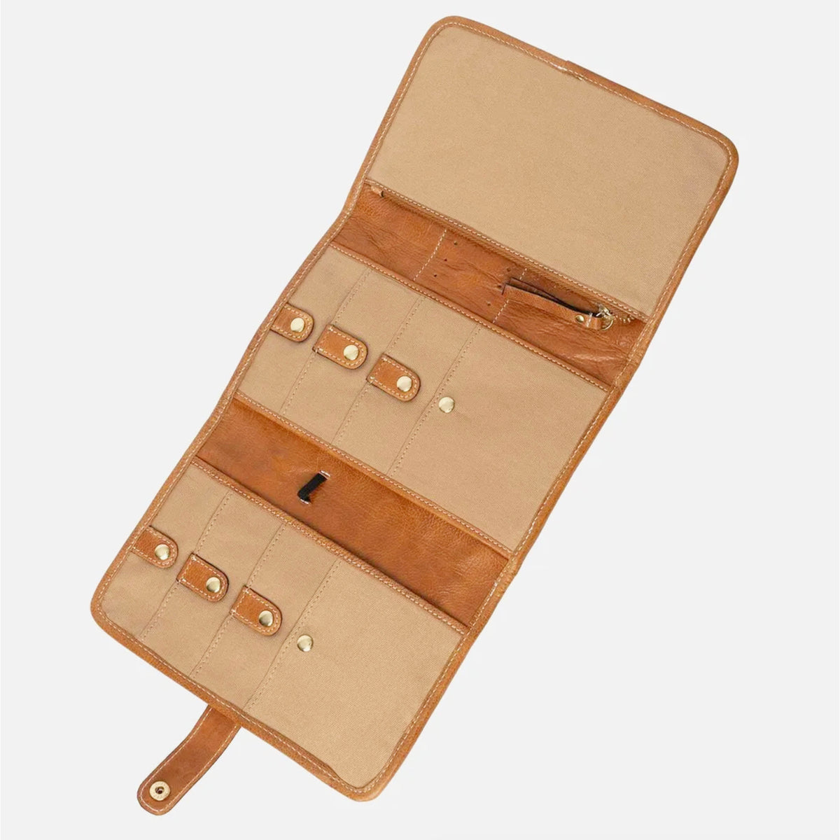 Pochette à aiguilles circulaires fixes Re:Designed P022 (façon quilt) coloris Burned Tan