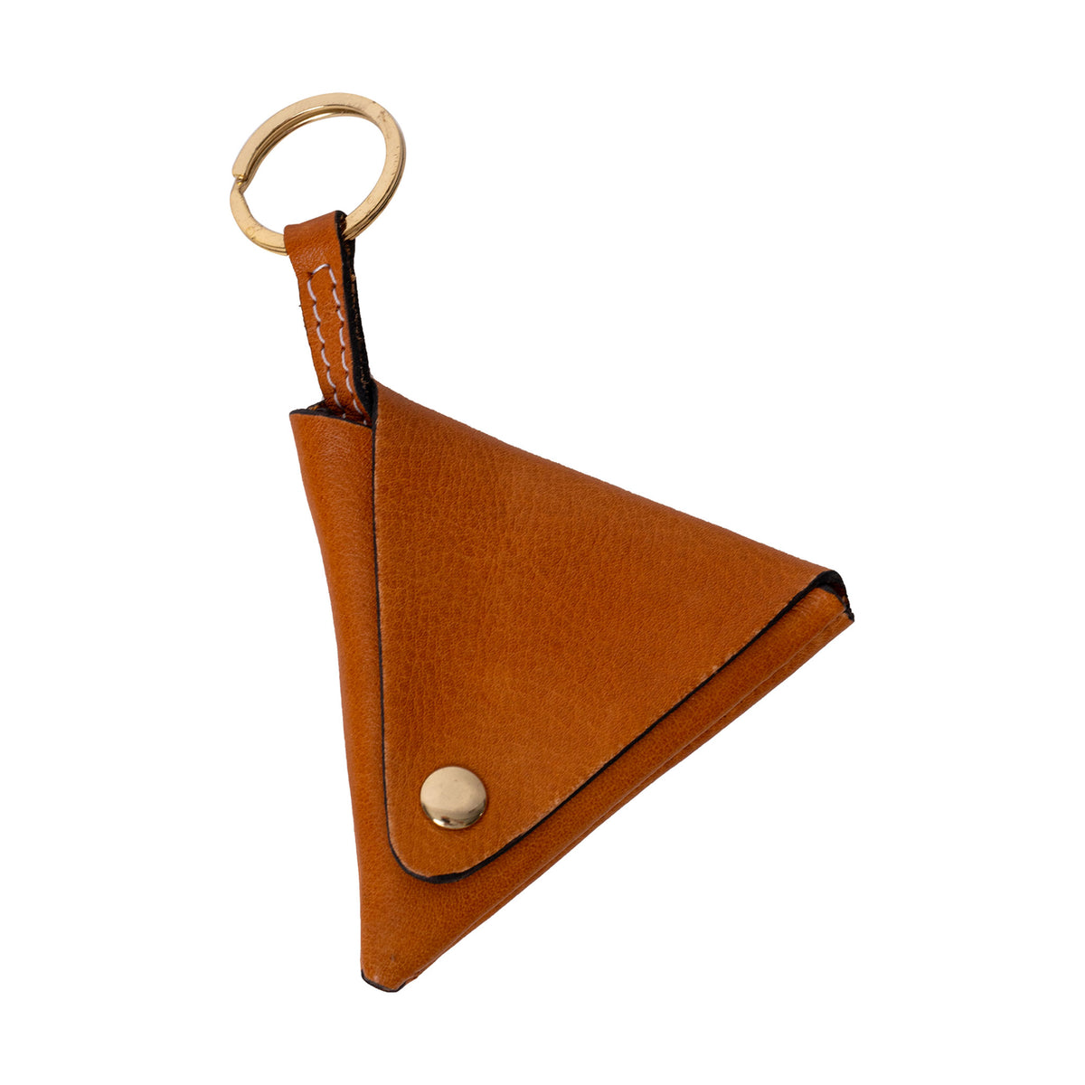 Porte-clés "Triangle" P030 de Re:Designed, coloris Burned Tan