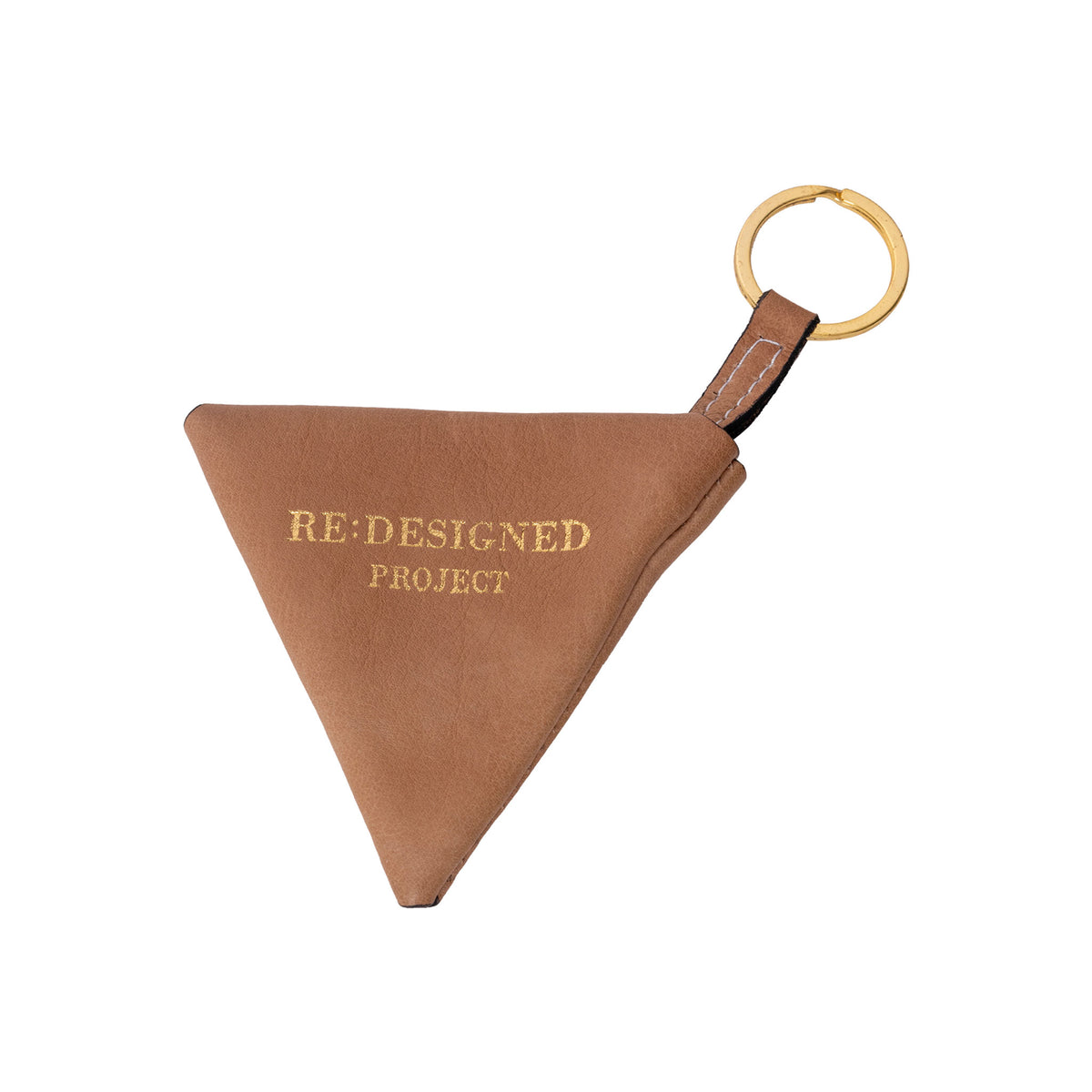 Porte-clés "Triangle" P030 de Re:Designed, coloris Taupe