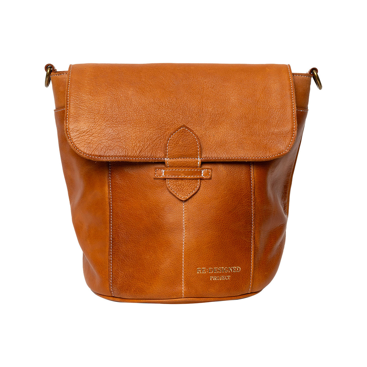 Sac à rabat P058 de Re:Designed coloris Burned Tan