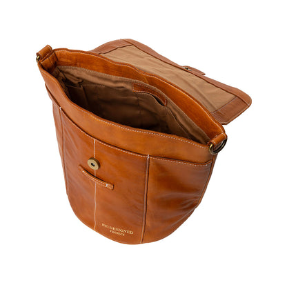 Sac à rabat P058 de Re:Designed coloris Burned Tan