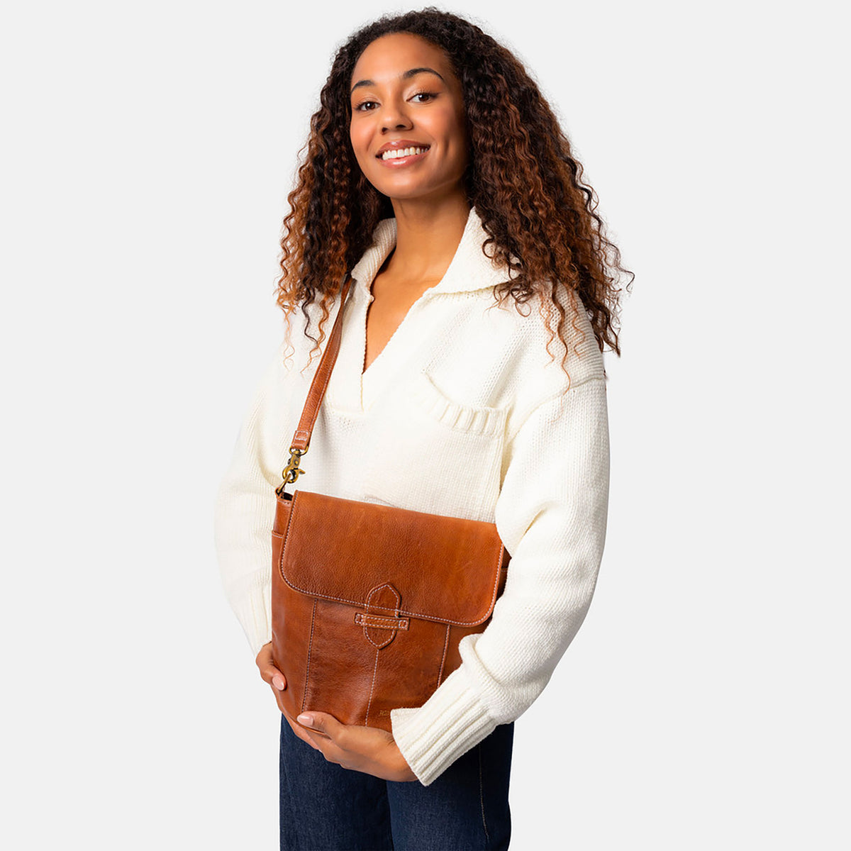 Sac à rabat P058 de Re:Designed coloris Walnut