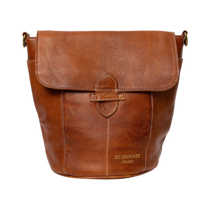 Sac à rabat P058 de Re:Designed coloris Walnut
