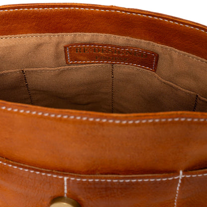 Sac à rabat P059 de Re:Designed coloris Burned Tan