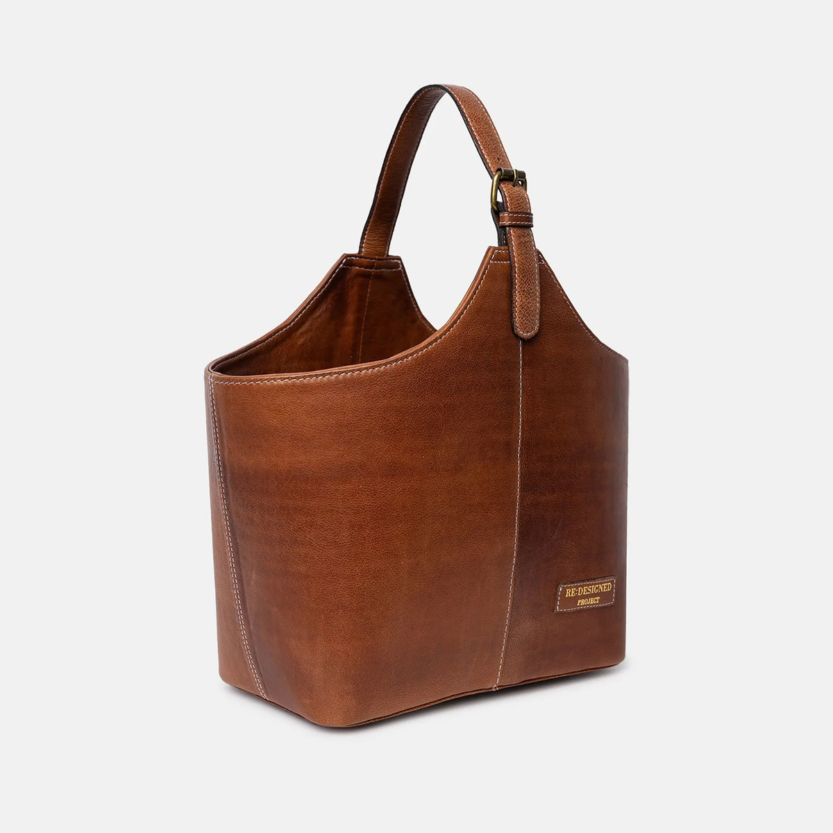 Panier rigide "bucket bag" P071 de Re:Designed coloris Walnut