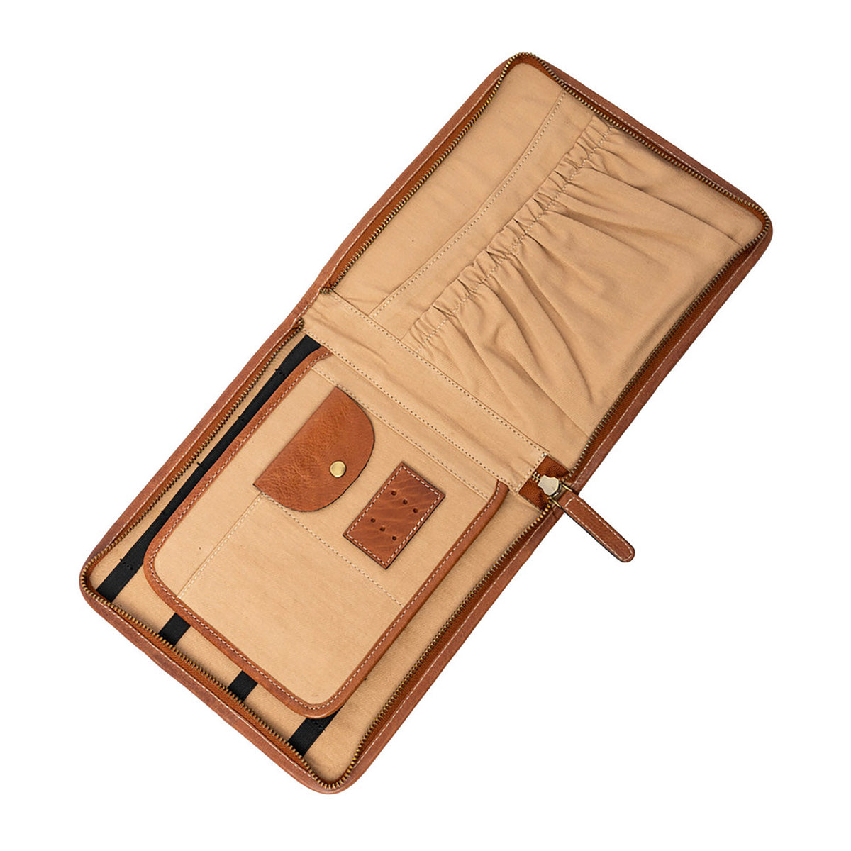 Pochette pour matériel de broderie P077 de Re:Designed coloris Walnut