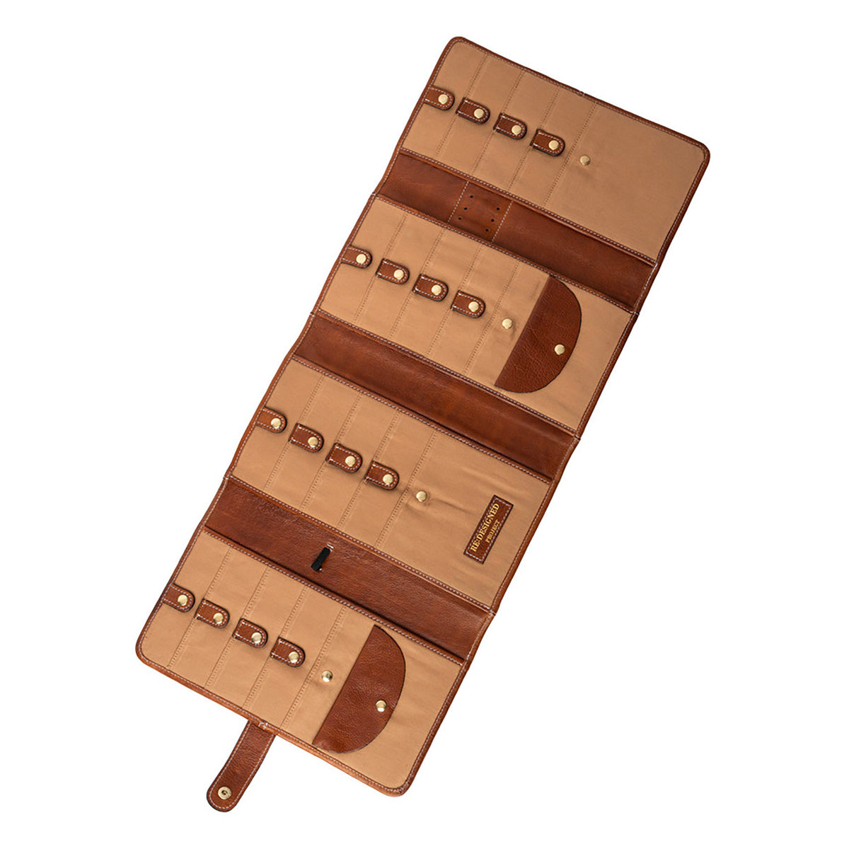 Pochette à aiguilles circulaires fixes Re:Designed P082 coloris Walnut