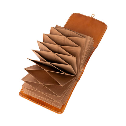 Pochette pour aiguilles circulaires fixes P093 de Re:Designed coloris Burned Tan