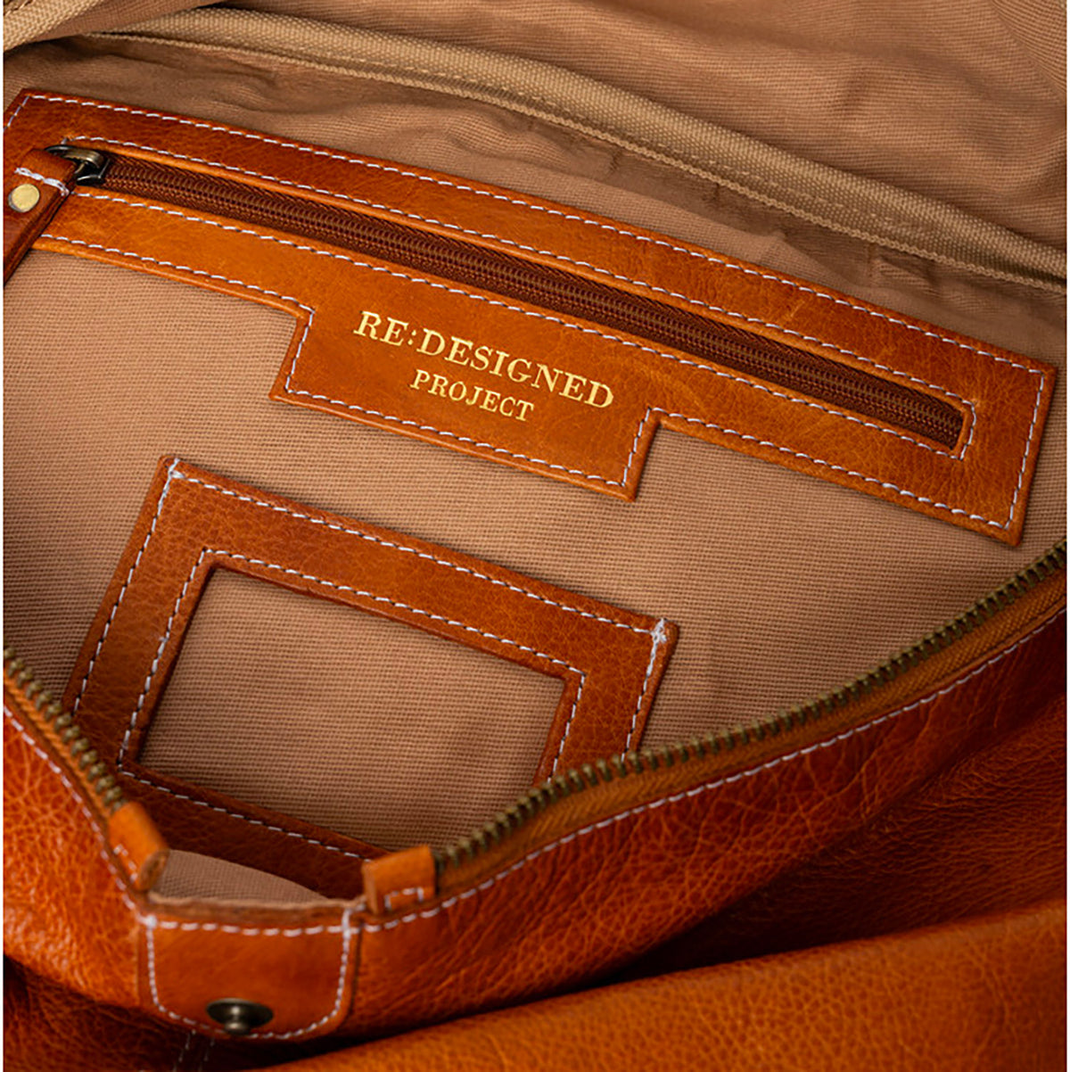 Sac à projet nomade P096 de Re:Designed coloris Burned Tan