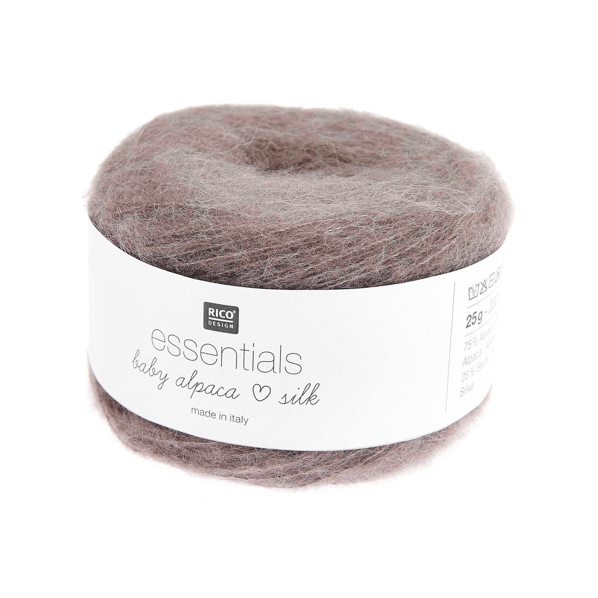 Cake de Baby Alpaca Loves Silk de Rico Design, coloris 02 Beige