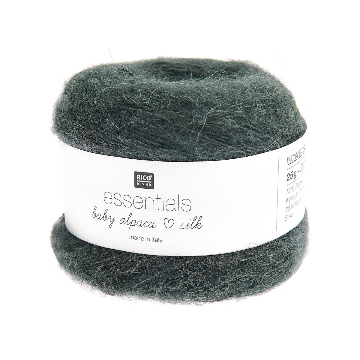 Cake de Baby Alpaca Loves Silk de Rico Design, coloris 04 Ivy
