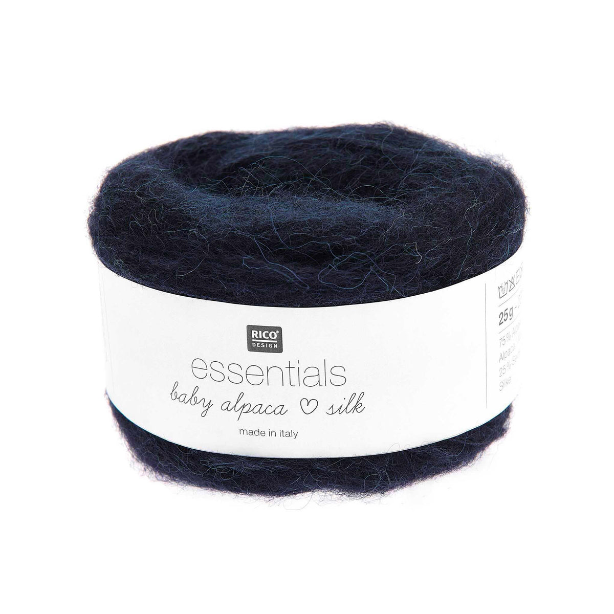 Cake de Baby Alpaca Loves Silk de Rico Design, coloris 12 Marine