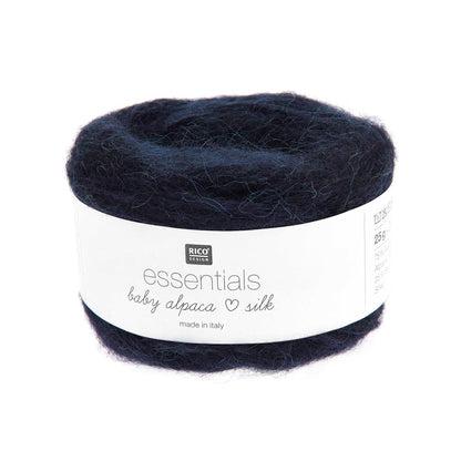 Cake de Baby Alpaca Loves Silk de Rico Design, coloris 12 Marine
